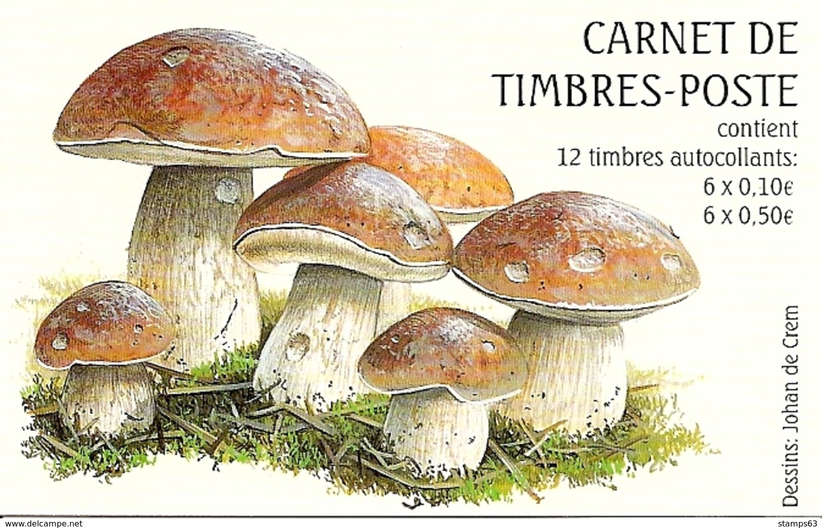 LUXEMBURG, 2004, Booklet 18, Mushrooms - Booklets