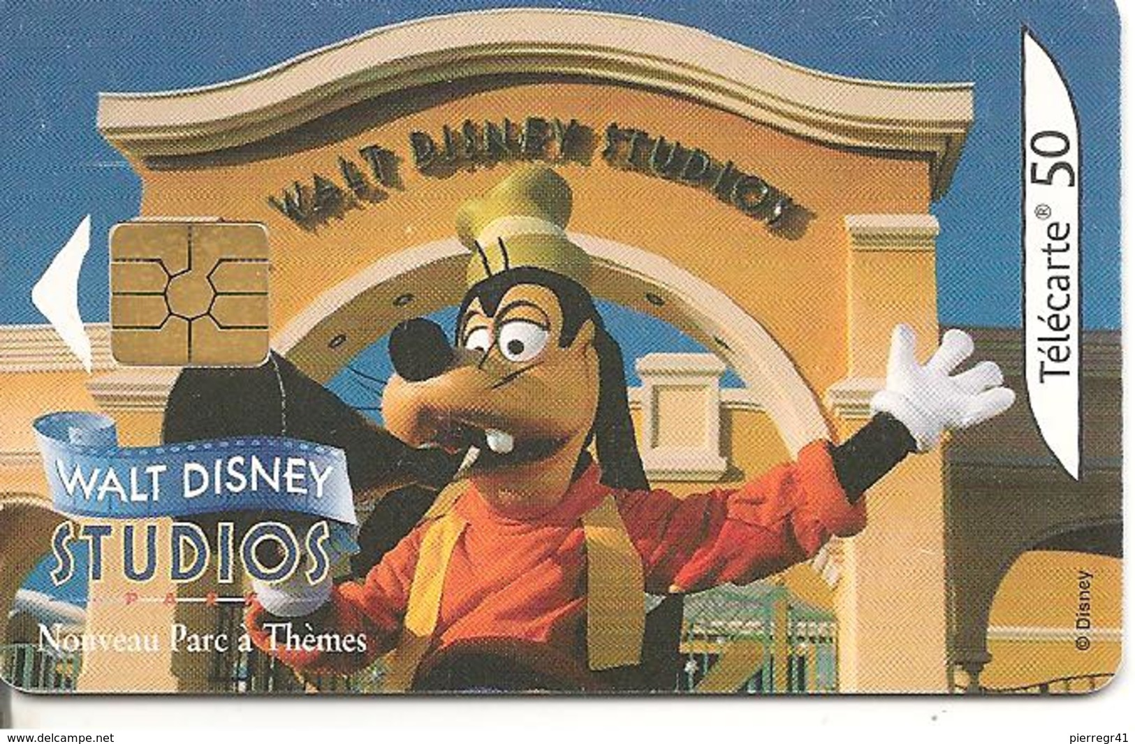 CARTE°-PUBLIC-50U-F1210-GEM2-04/02-WALT DISNEY STUDIO-DINGO-UTILISE-TBE-RARE - 2002