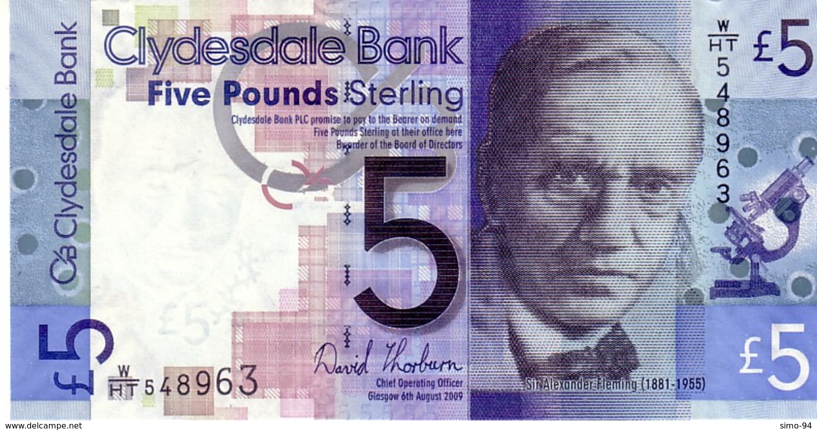 Scotland P.229l 5 Pounds 2009 Unc - 5 Pounds