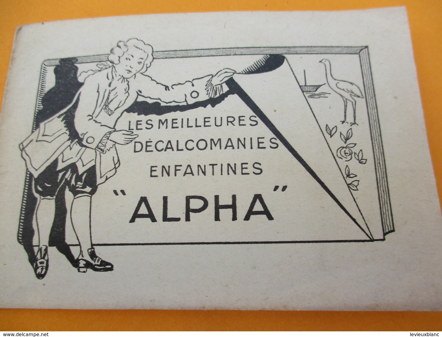 Petit Carnet Publicitaire De Décalcomanies/ALPHA/Au Bon Accueil/Marie BRINKHUIZEN/BRUAY En ESCAUT/Nord/Vers1930    JE208 - Andere & Zonder Classificatie