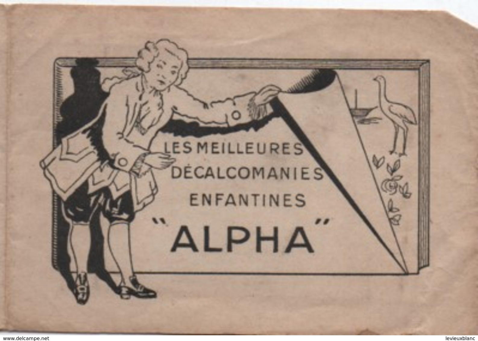 Petit Carnet Publicitaire De Décalcomanies/ALPHA/Au Bon Accueil/Marie BRINKHUIZEN/BRUAY En ESCAUT/Nord/Vers1930    JE218 - Other & Unclassified