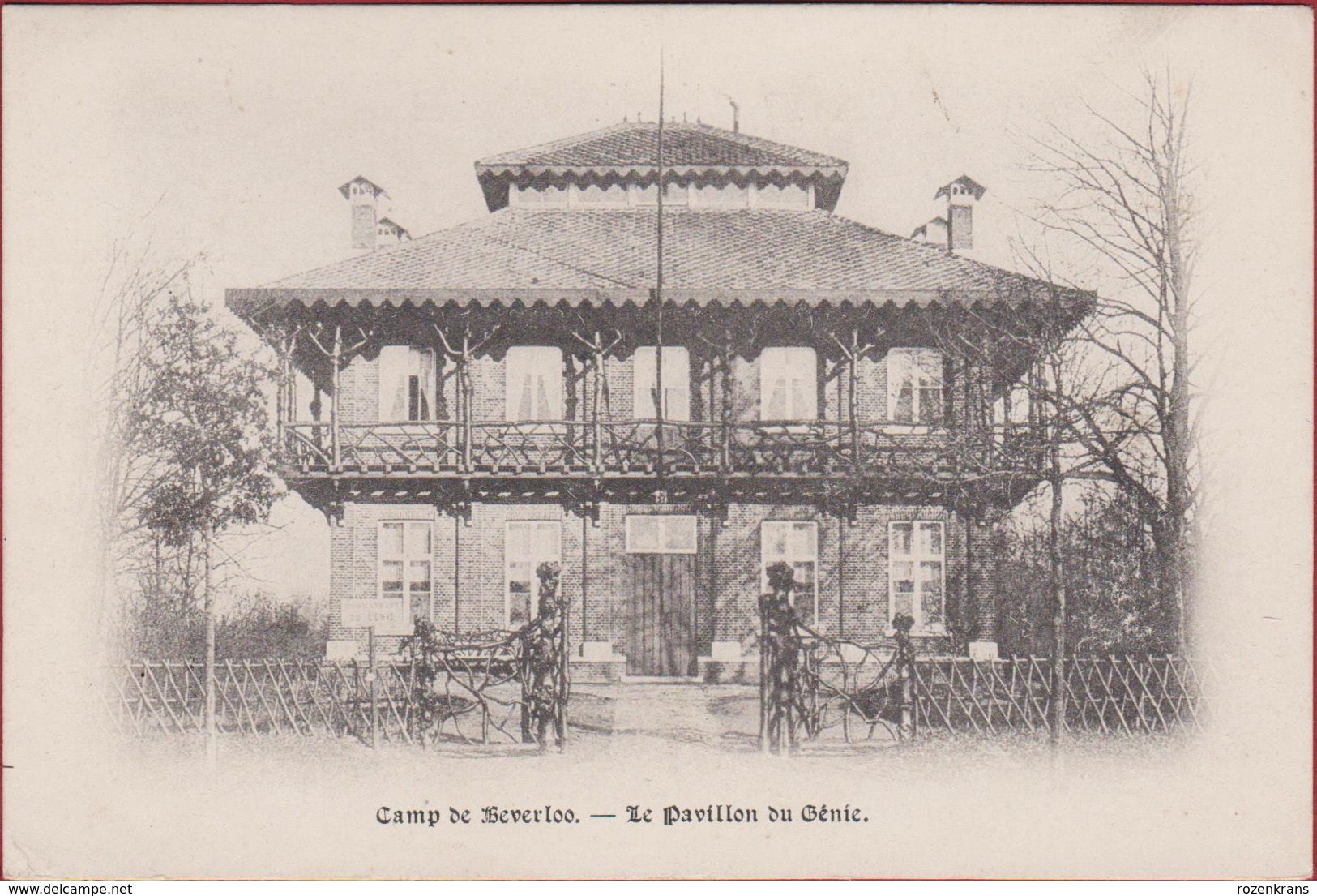 Camp De Kamp Van Beverloo Le Pavillon Du Genie Belgian Army Military Barracks Kaserne Belgisch Leger Reclame Nougat Pub - Leopoldsburg (Kamp Van Beverloo)