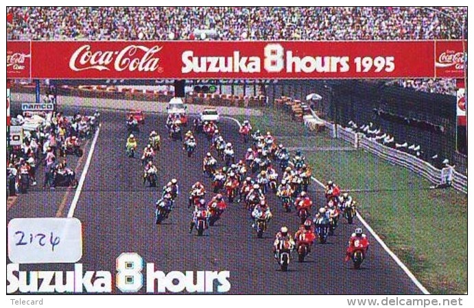 Télécarte Japon * 110-44206 * COCA COLA * SUZUKA 8 HOURS * MOTOR  (2126)  JAPAN Phonecard * Telefonkarte - Publicidad