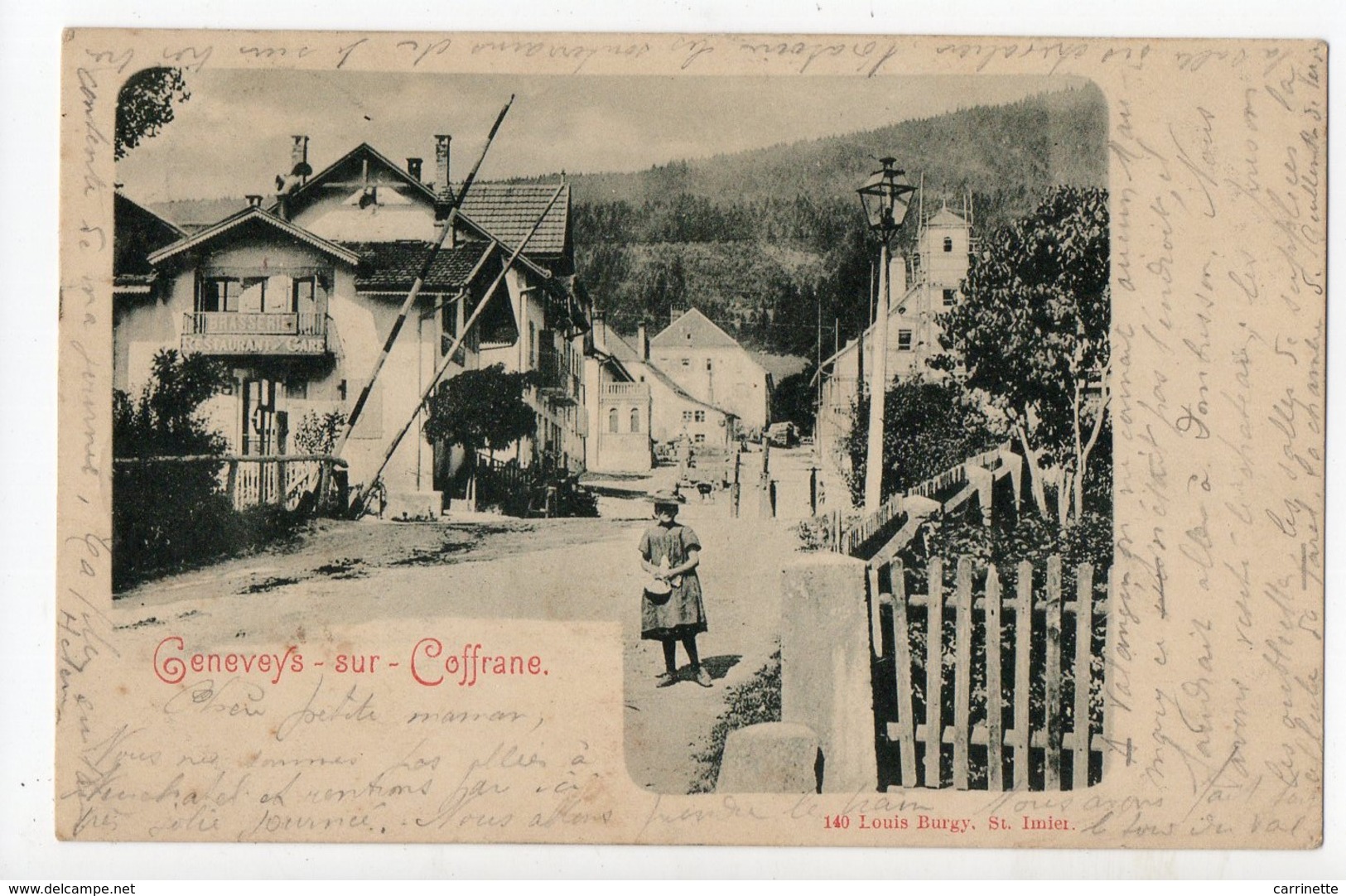 SUISSE - GENEVEYS SUR COFFRANE 1900... - Coffrane