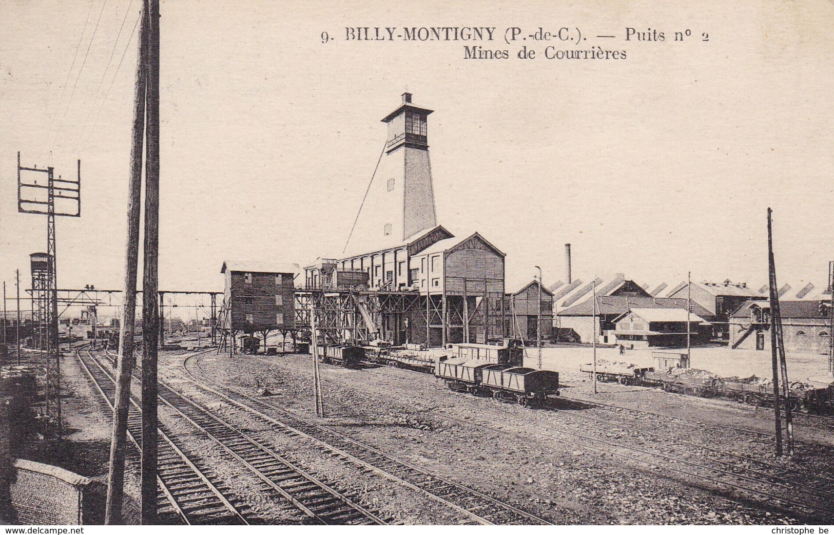 CPA Billy Montigny, Puits N°2, Mines De Courrières (pk47215) - Andere & Zonder Classificatie