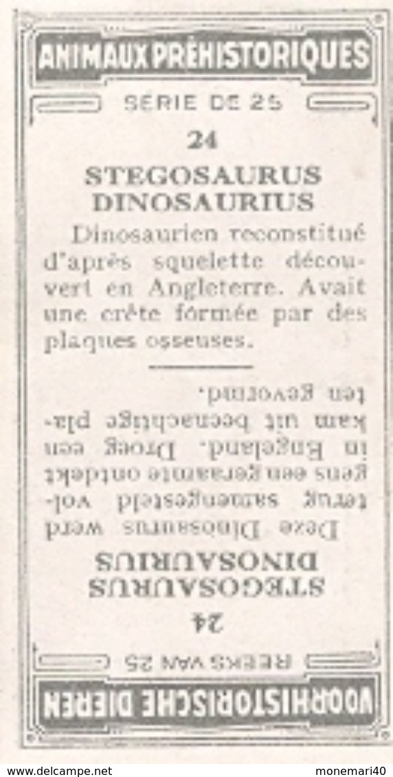 ANIMAUX PRÉHISTORIQUES - (Caramels et toffées DEMARET) - 25 animaux.