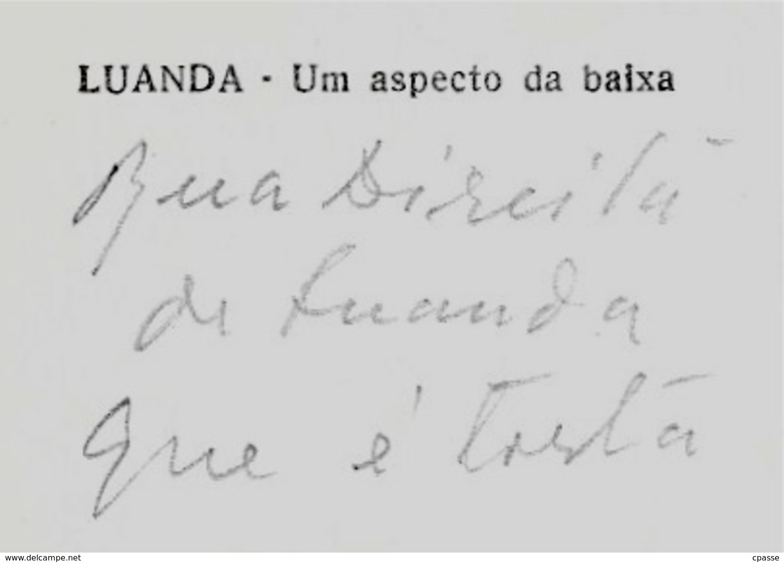 CPSM Post Card Africa Angola LUANDA - Um Aspecto Da Baixa ° Ediçao Lello - Angola