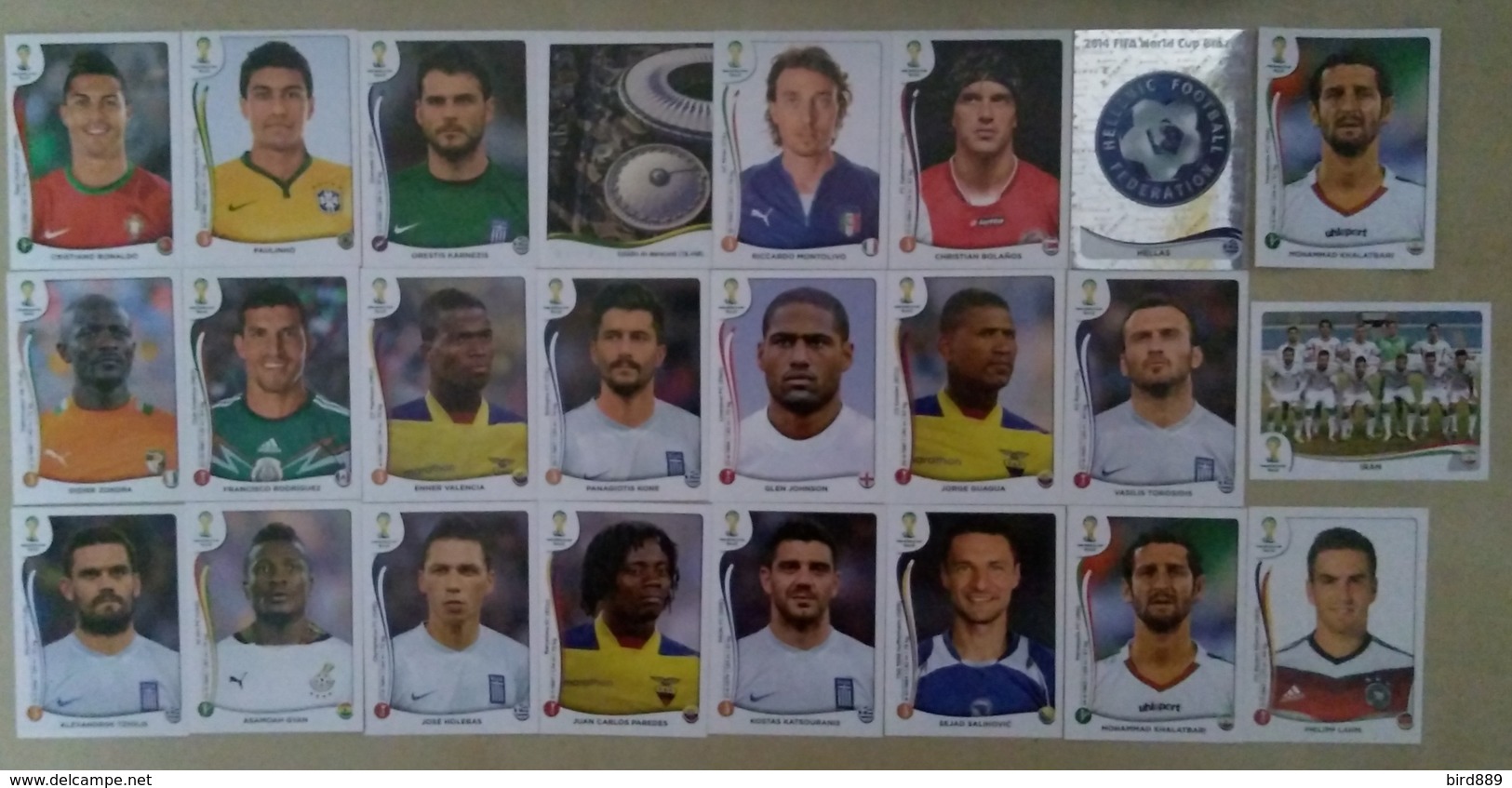 2014 FIFA World Cup 24 Different Panini Stickers New - English Edition