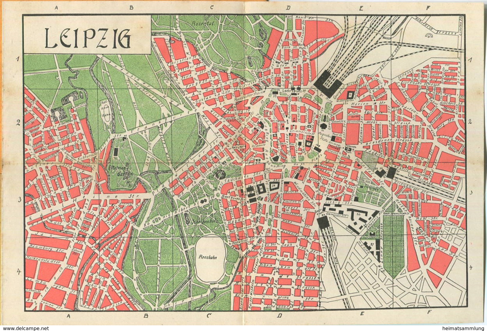 Miniatur-Bibliothek Nr. 903-904 - Reiseführer Leipzig Mit Farbigem Plan - 8cm X 12cm - 94 Seiten Ca. 1910 - Verlag Für K - Andere & Zonder Classificatie