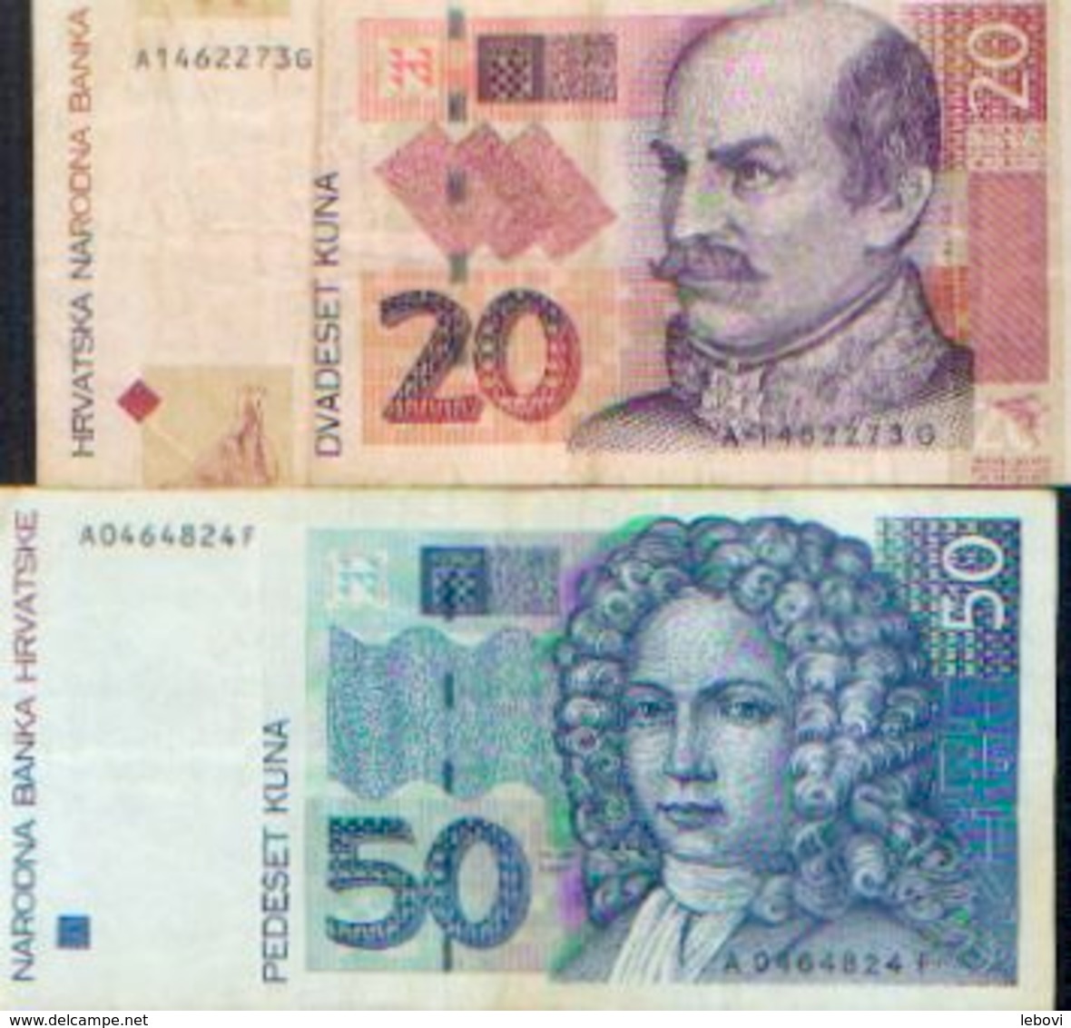 CROATIE – Lot De 2 Billets - Croazia