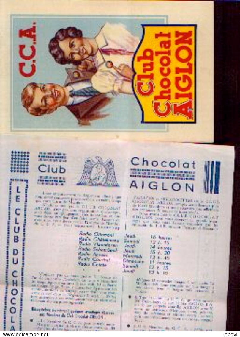 (chocolat) AIGLON - Livret + Règlement Du Club (circa 1935) - RARE - Aiglon