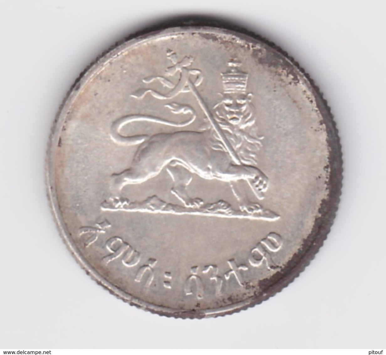 50 Cents 1936 Hailé Sélassié Argent   à Nettoyer - Ethiopia