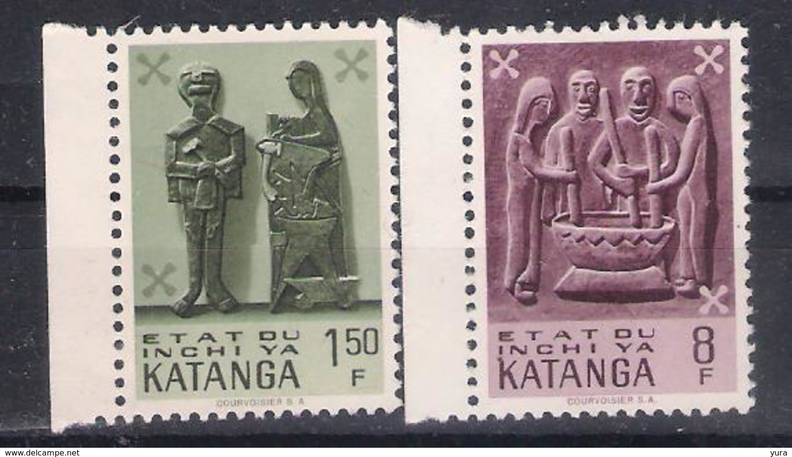 Katanga 1961 Sc Nr  55,61  MNH  (a2p10) - Katanga