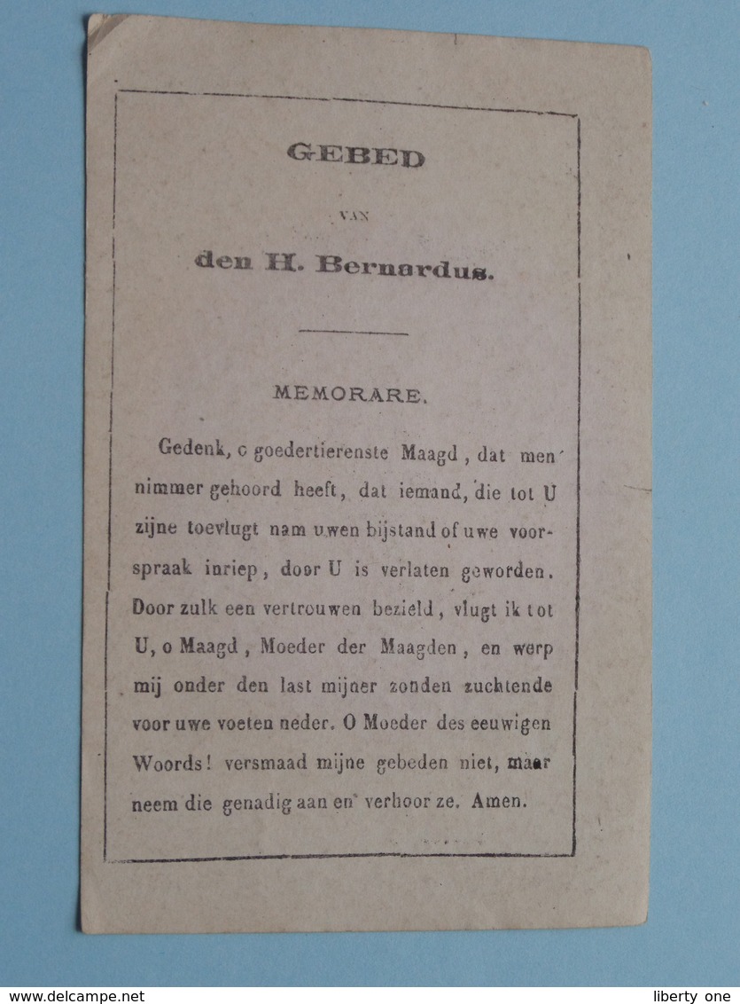 GEBED Van Den H. BERNARDUS ( Memorare ) Geloofd Zij Jesus Christus ( Details - Zie Foto ) ! - Religion & Esotérisme