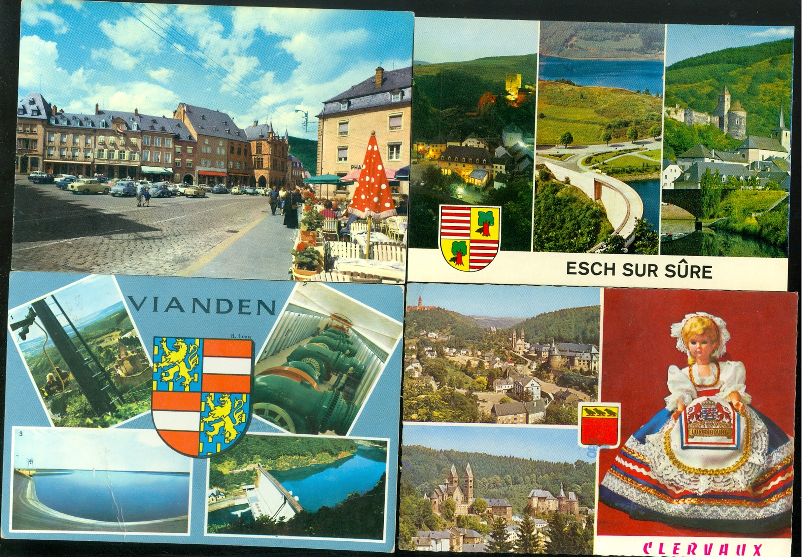 Beau lot de 60 cartes postales semi modernes Grand - Duché de Luxembourg  Mooi lot van 60 postkaarten gr. form.Luxemburg