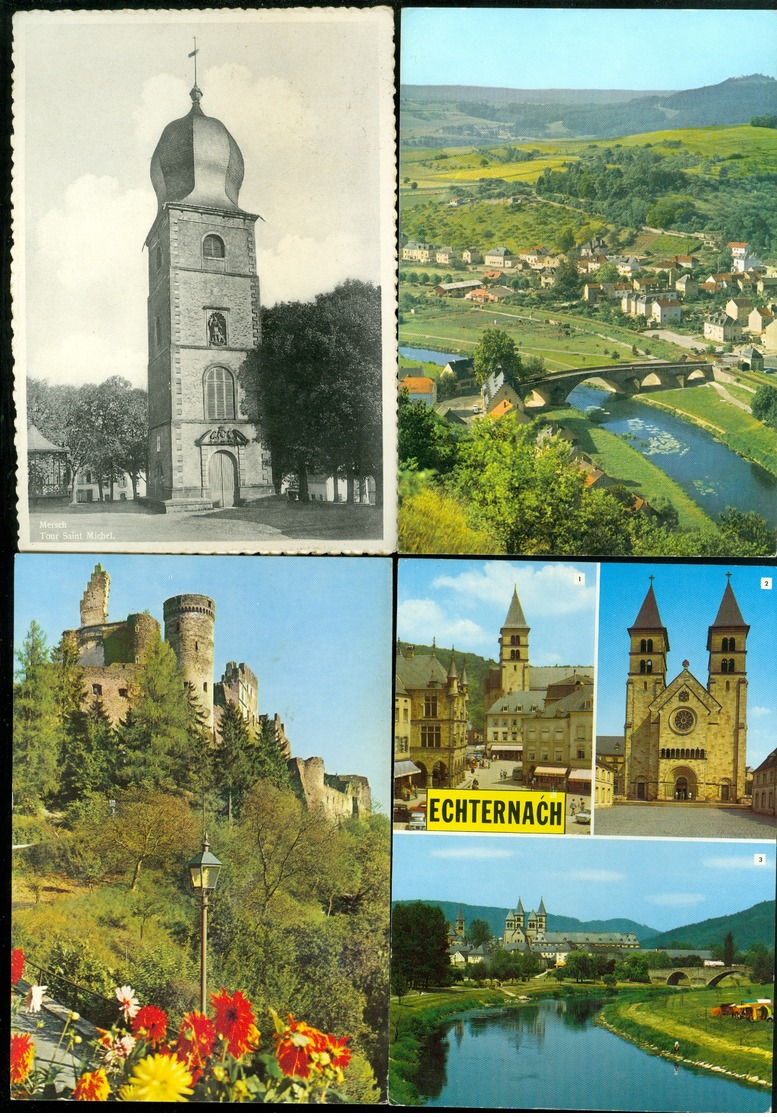 Beau lot de 60 cartes postales semi modernes Grand - Duché de Luxembourg  Mooi lot van 60 postkaarten gr. form.Luxemburg