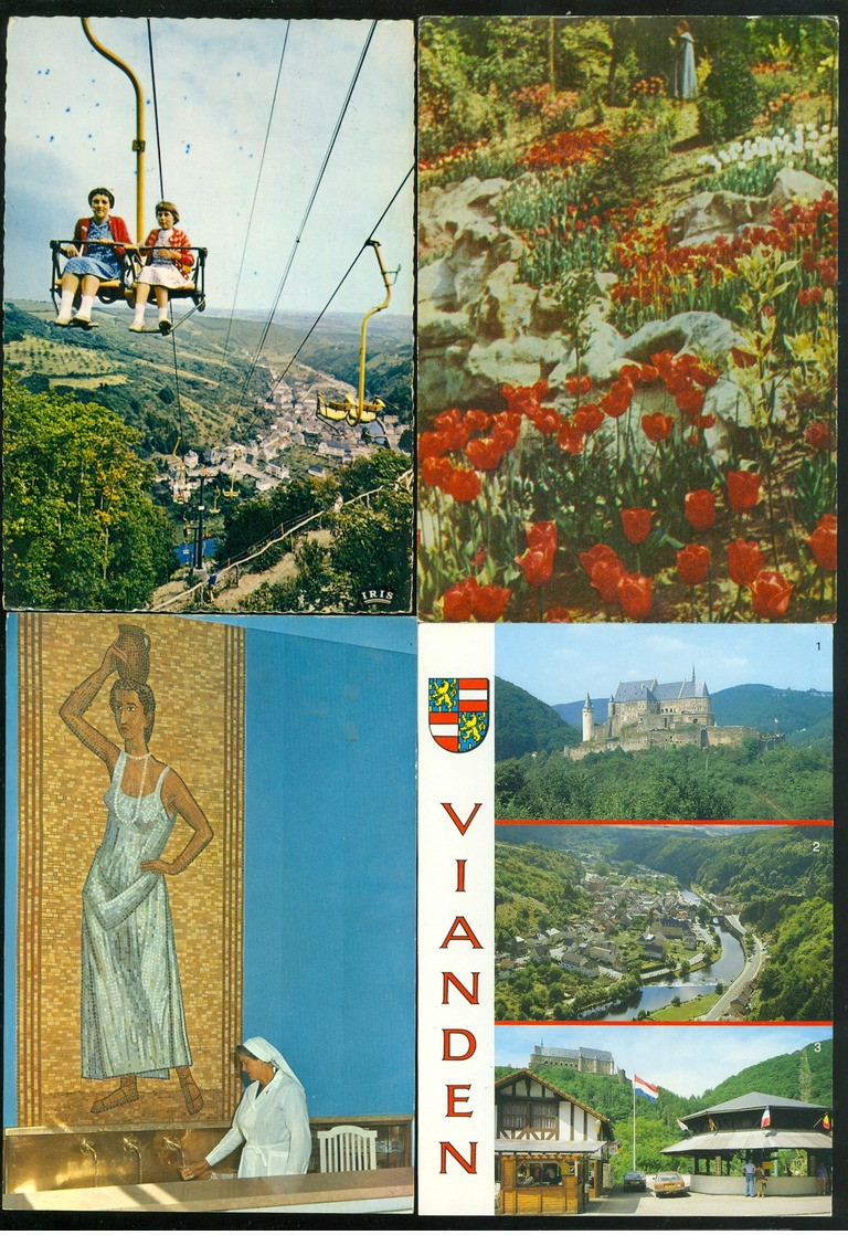 Beau lot de 60 cartes postales semi modernes Grand - Duché de Luxembourg  Mooi lot van 60 postkaarten gr. form.Luxemburg