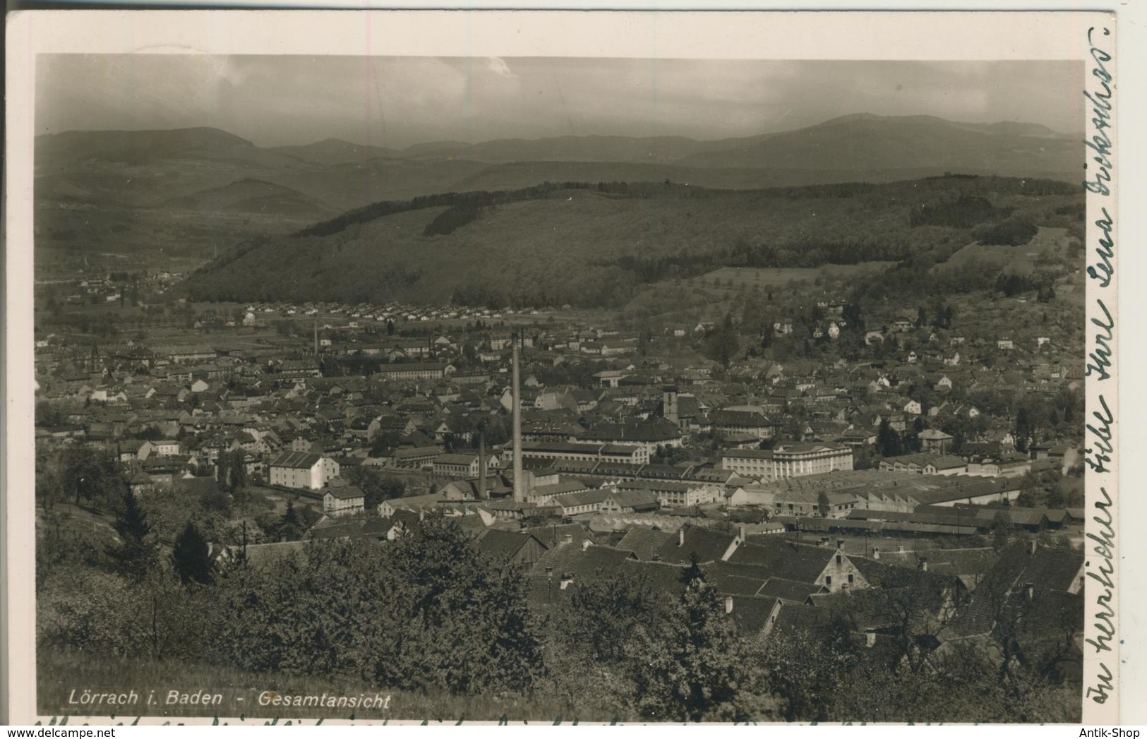 Lörrach V. 1948  Gesamtansicht  (348) - Lörrach