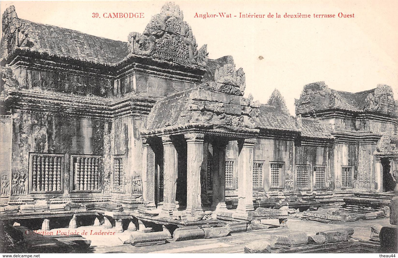 ¤¤  -  CAMBODGE   -   ANGKOR-VAT  -  Intérieur De La 2e Terrasse Ouest  -  ¤¤ - Kambodscha