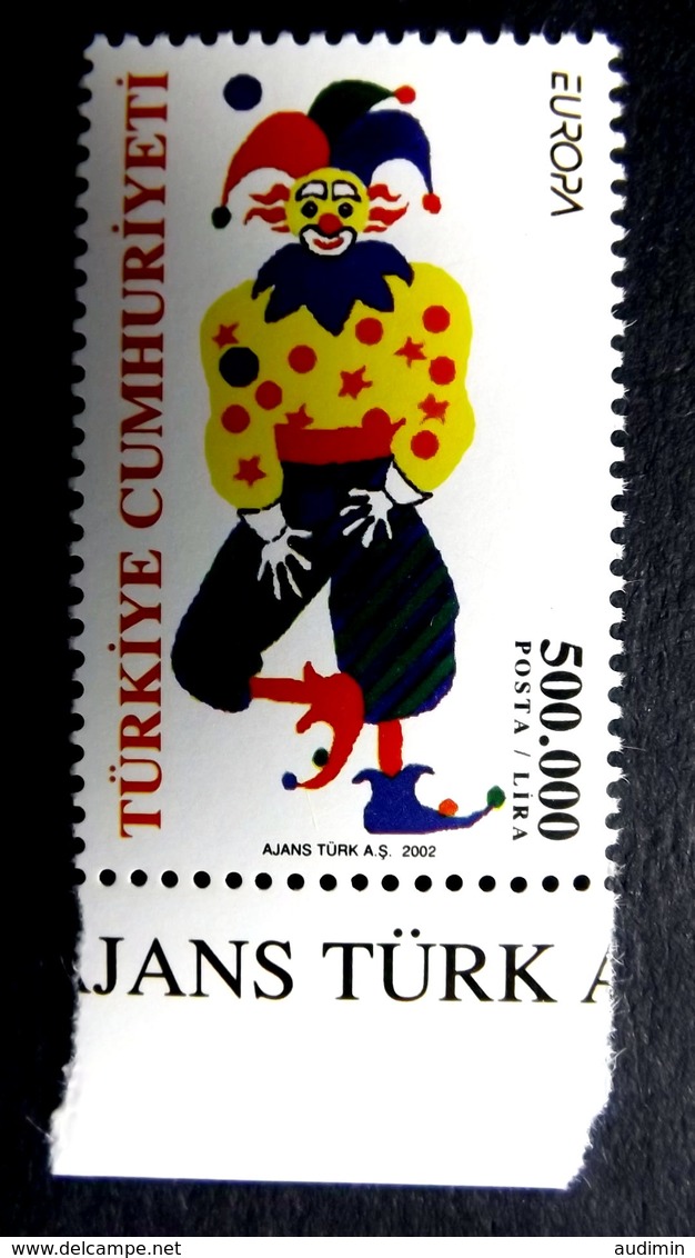 Türkei 3301 **/mnh, EUROPA/CEPT 2002, Zirkus - Neufs