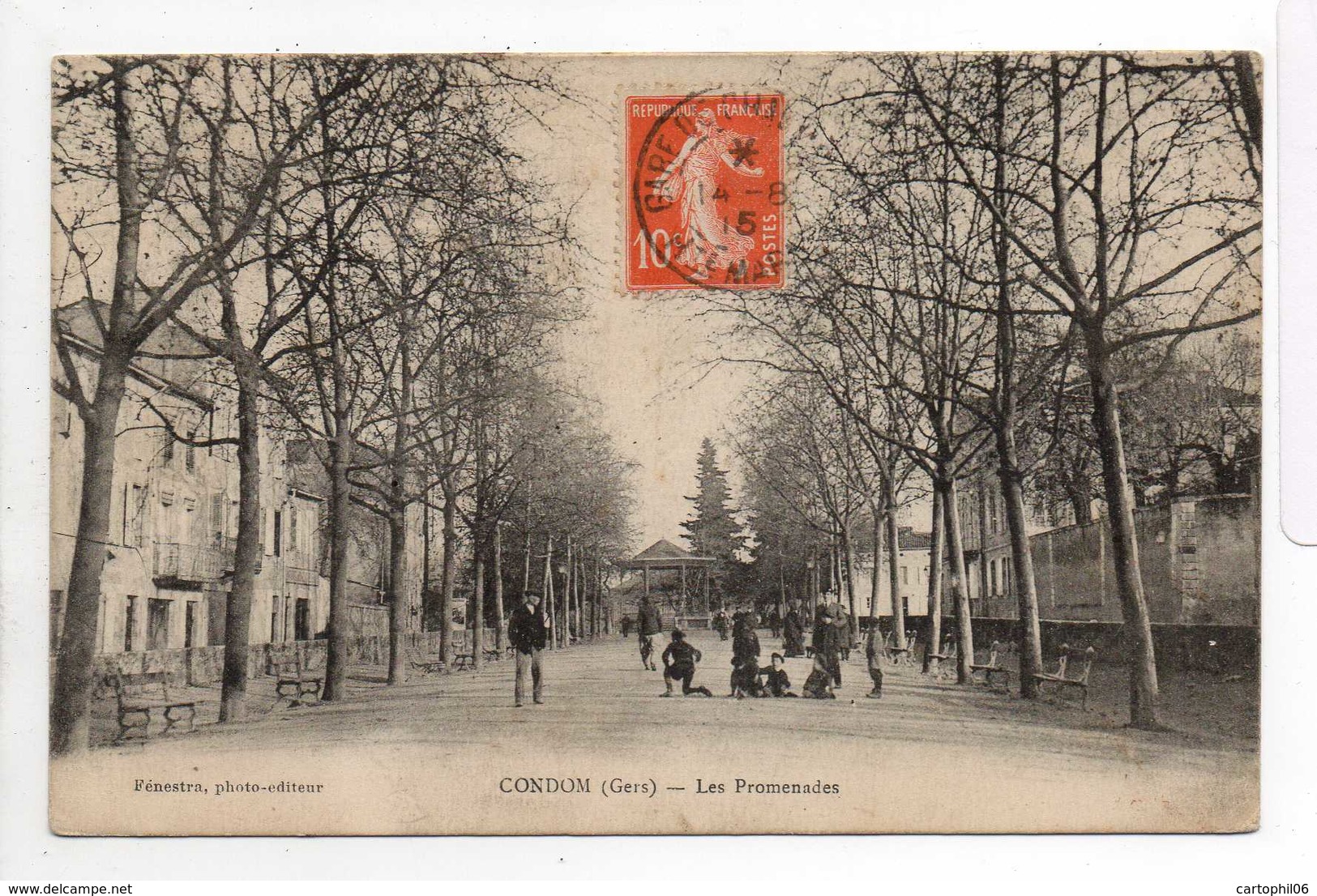 - CPA CONDOM (32) - Les Promenades 1915 (avec Personnages) - Photo-Edition Fénestra - - Condom