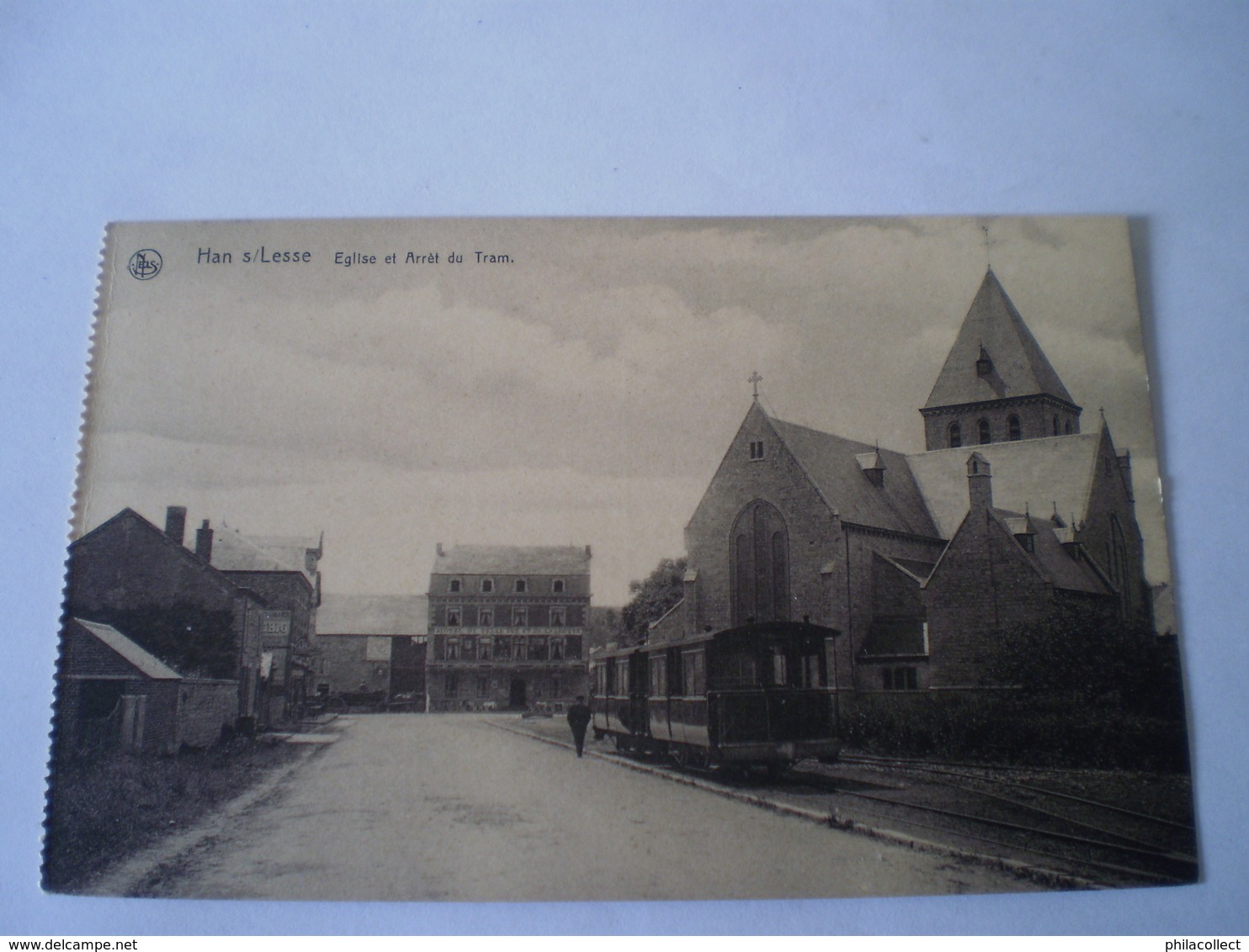 Han Sur Lesse // Tram ! // Eglise Et Arret Du Tram // 19?? Ed Nels/Thill - Rochefort