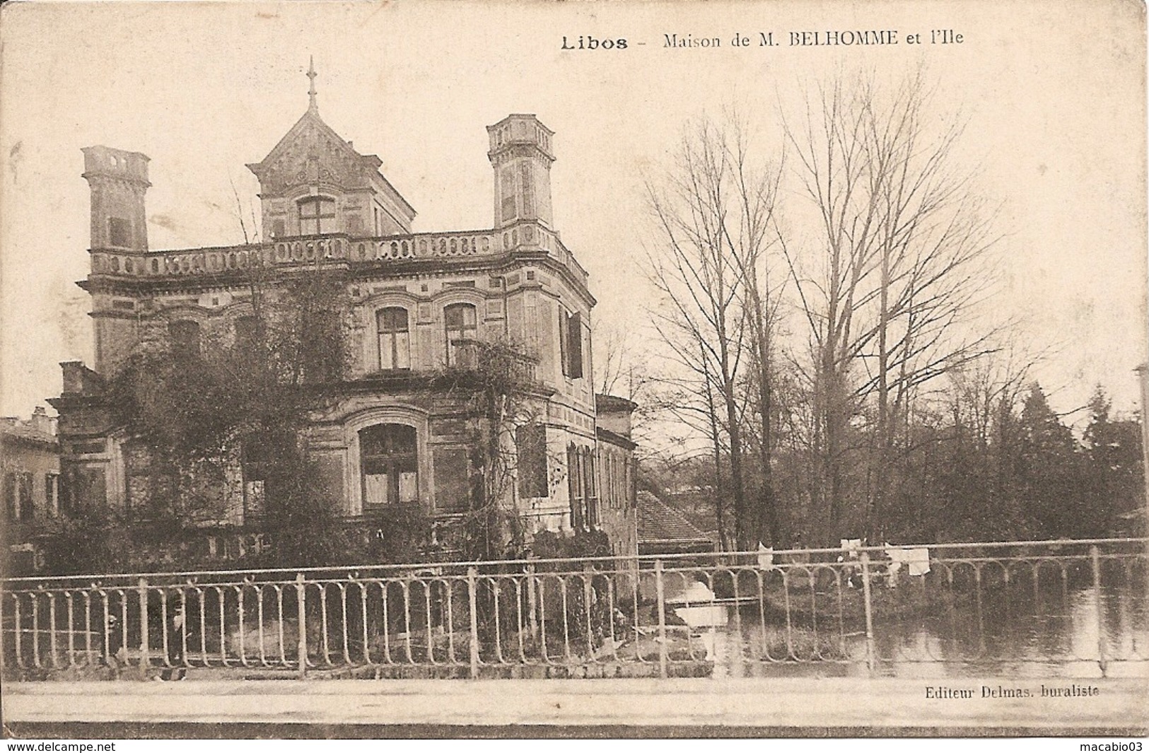 47 Lot Et Garonne :  Libos  Maison De M.Belhomme Et L'ile  Réf 4352 - Libos