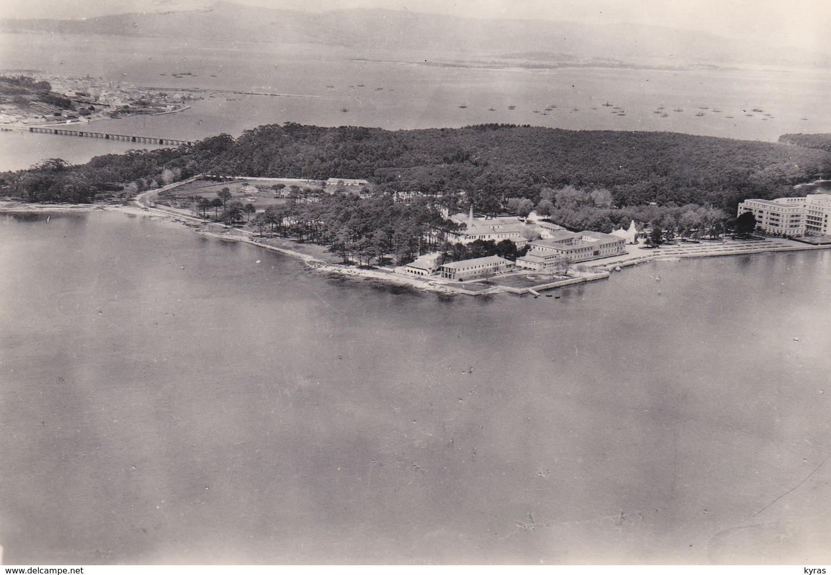 CPSM 10X15  . ESPAGNE . Isla De LA TOJA . Vista General  (vue Aérienne) - Autres & Non Classés