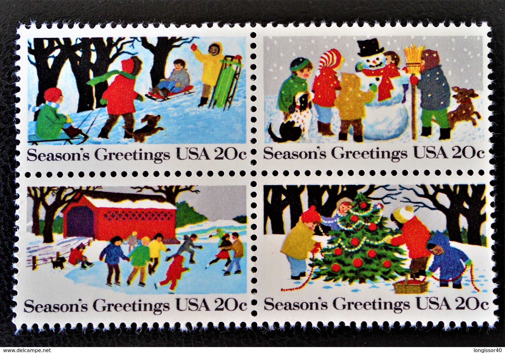 NOËL 1982 - BLOC DE QUATRE NEUF ** - YT 1457/60 - MI 1607/10 - Unused Stamps