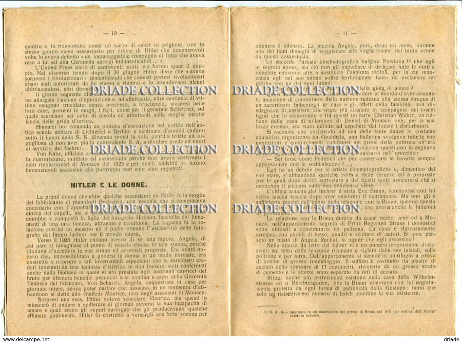 HITLER NEMICO DELL'UOMO TITO MUROLO EDIZIONE CIMENTO NAPOLI A CURA ASSOCIAZIONE NAZIONALE PARTIGIANI D'ITALIA 1945