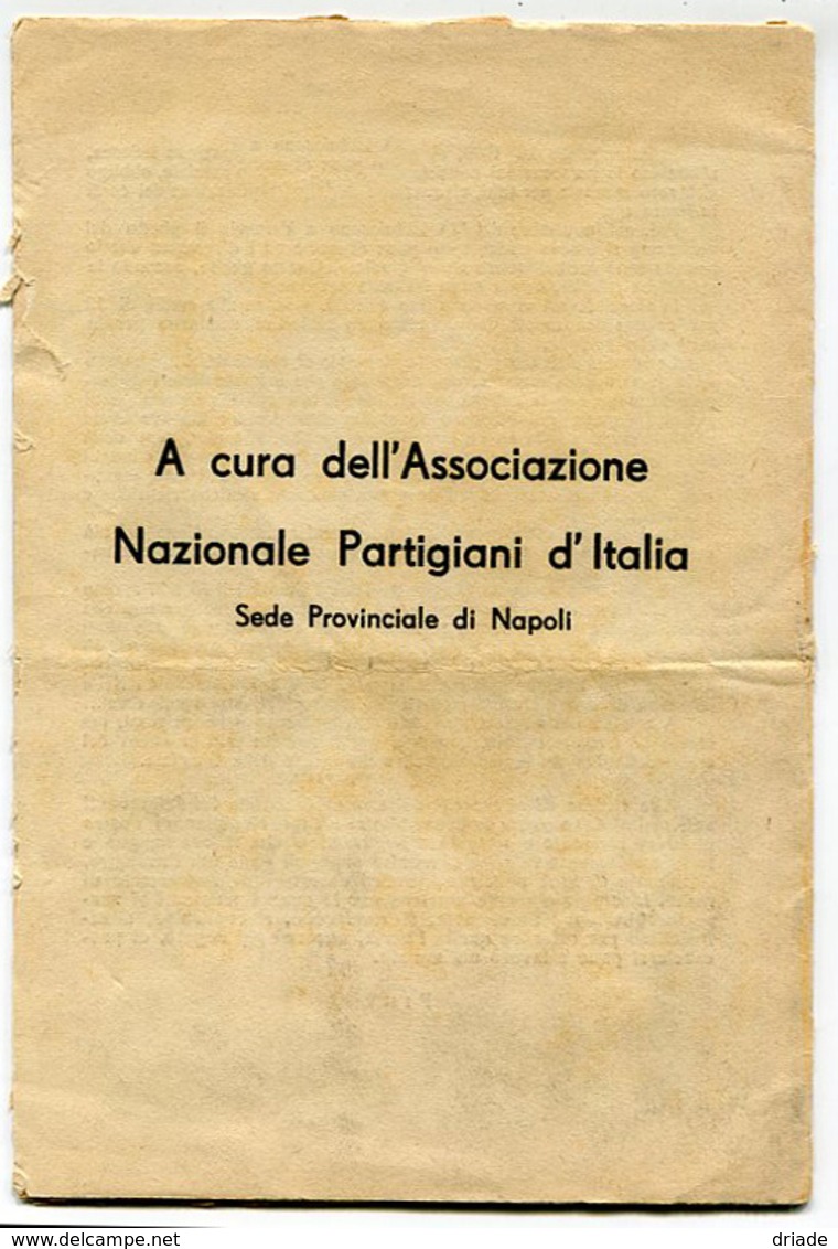 HITLER NEMICO DELL'UOMO TITO MUROLO EDIZIONE CIMENTO NAPOLI A CURA ASSOCIAZIONE NAZIONALE PARTIGIANI D'ITALIA 1945