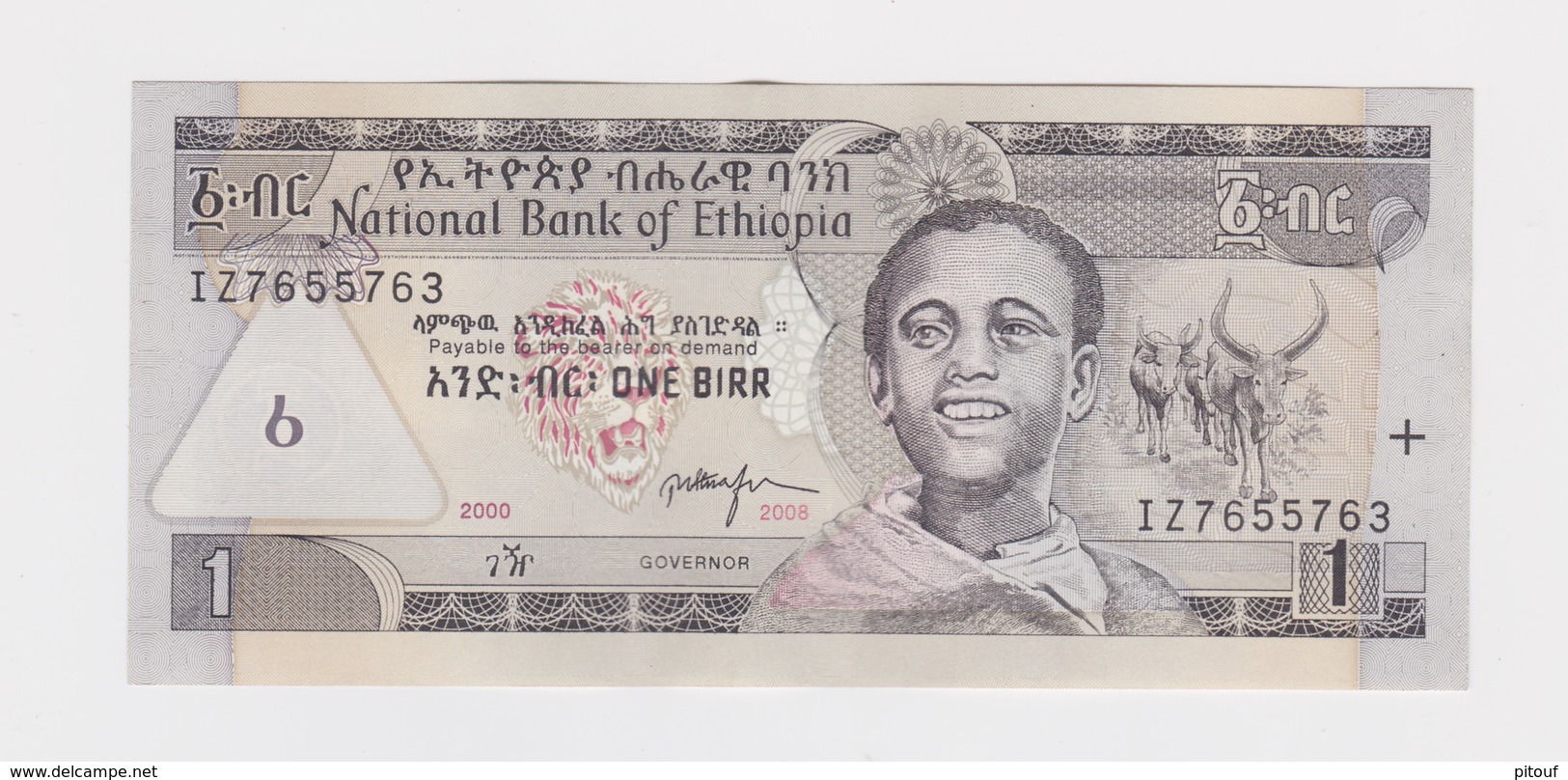 1 Birr 2008 Etat Neuf - Etiopía