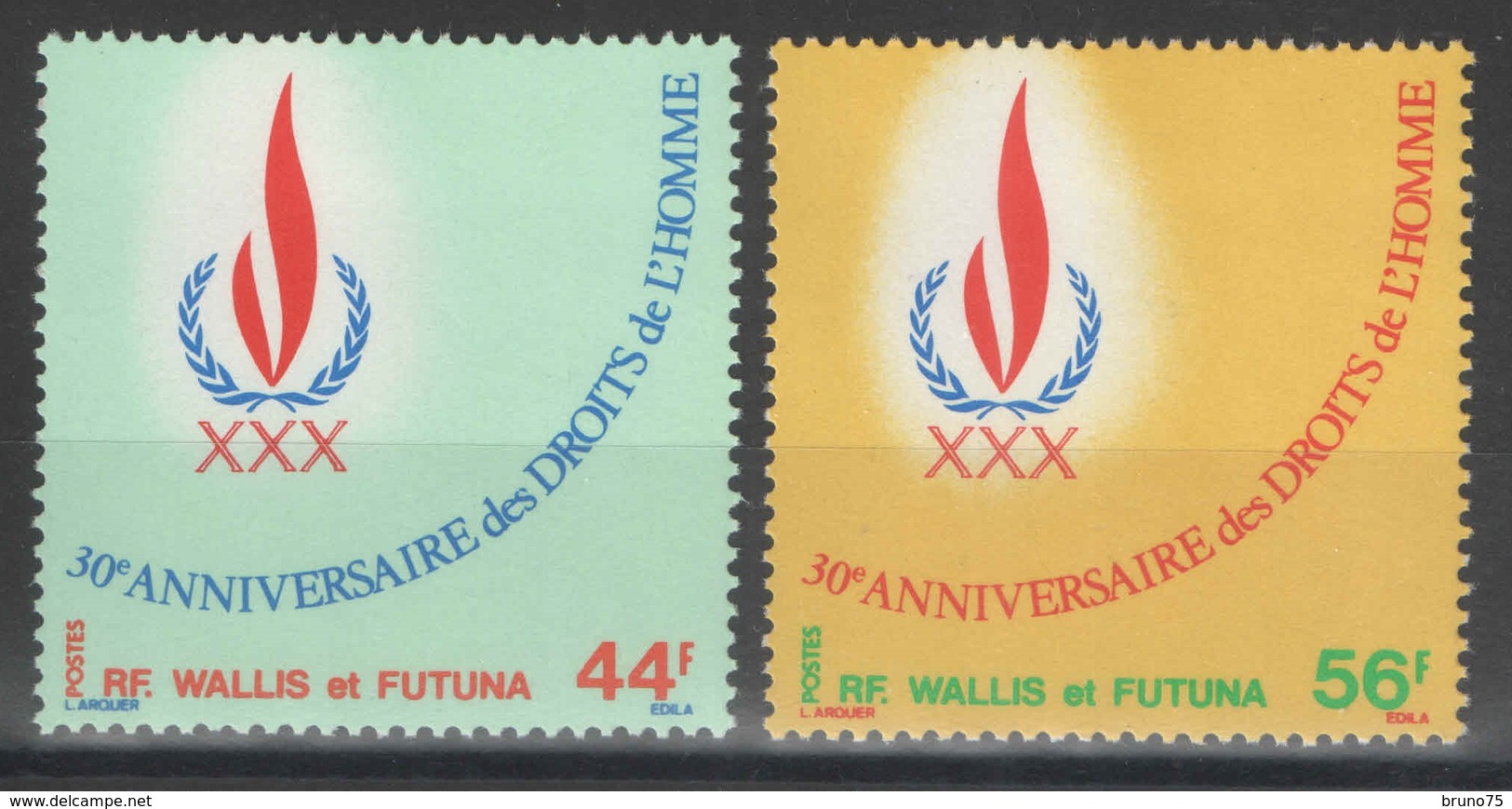 Wallis-et-Futuna - YT 224-225 ** - 1978 - Unused Stamps