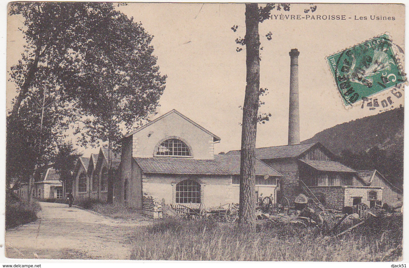 25 - HYEVRE-PAROISSE - Les Usines - 1914 - Otros & Sin Clasificación