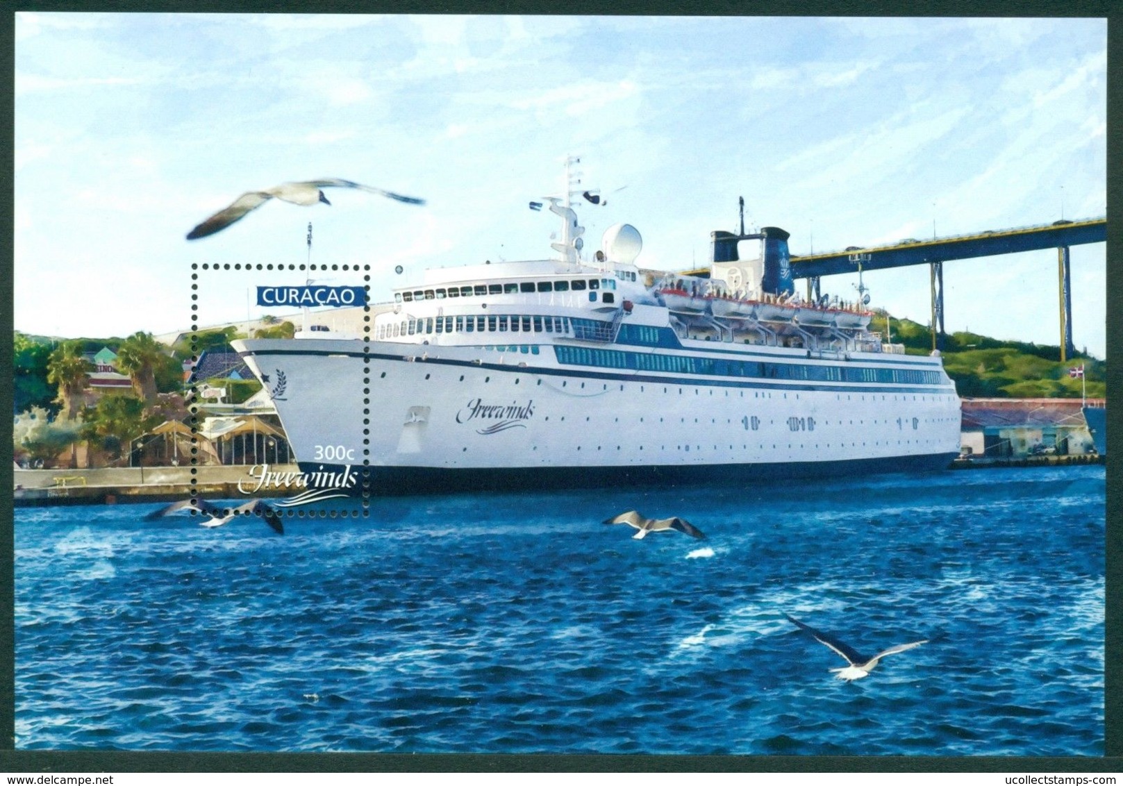 Curacao 2018  Freewinds  Schip  Ship  Shiffe   Bateaux  Blok  M/s Postfris/mnh/neuf - Ongebruikt