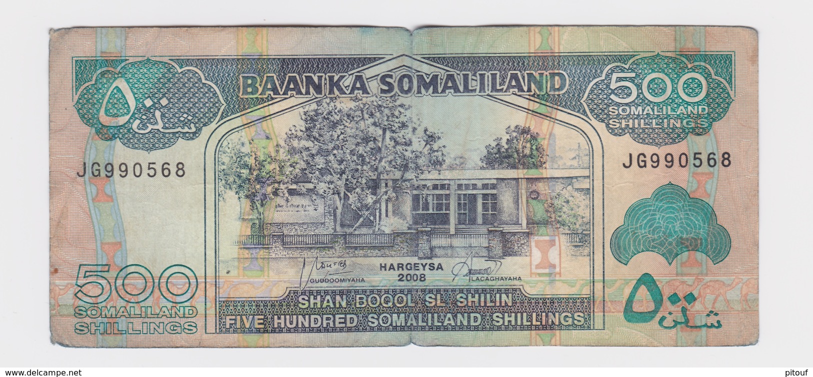 500 Shillings Somaliland (Le Pays Qui N'existe Pas)  Usagé - Somalie