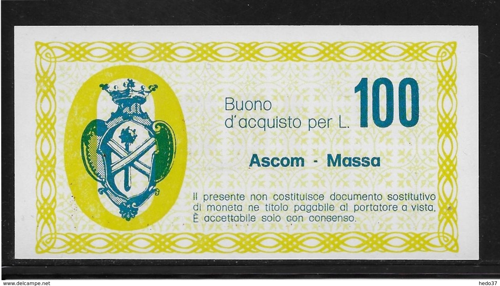 Italie - Chèque - 100 Lire - NEUF - [10] Chèques