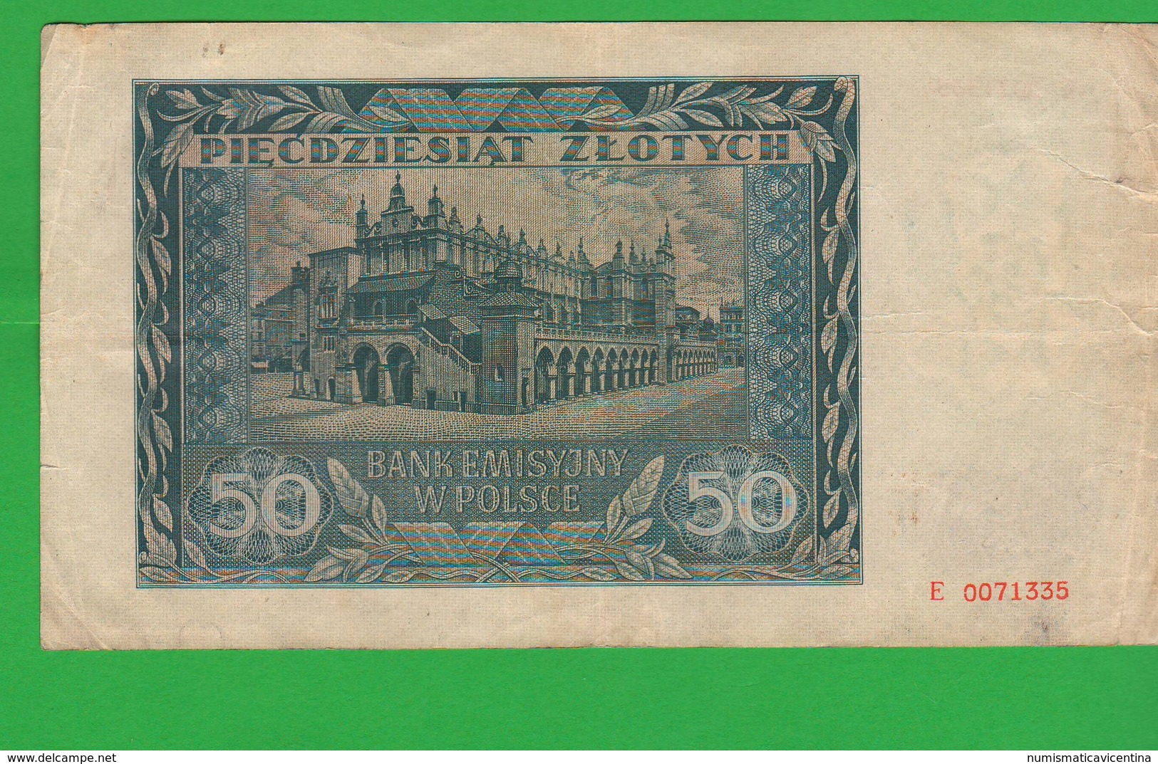 Polska Polen Polonia Poland 50 Zlotych 1941 - Pologne