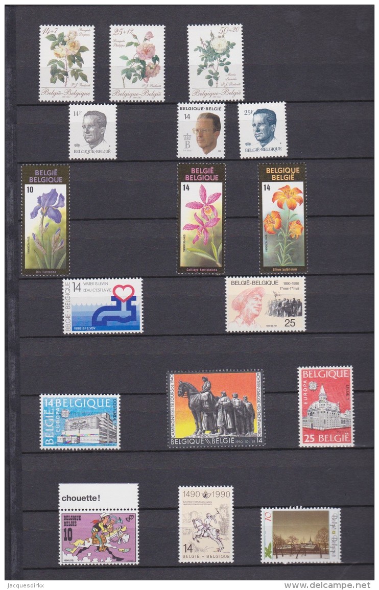 Belgie    .          Pagina  Met  Zegels    .    **      .      Pstfris   .   /   .  Neuf  SANS  Charniere - Unused Stamps