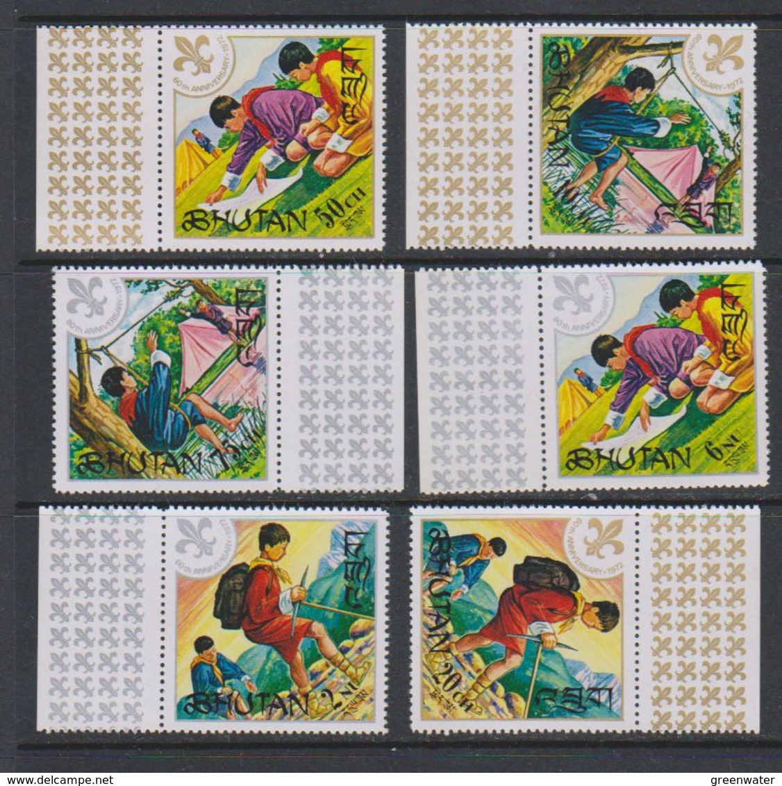 Bhutan 1972 Scouting 6v ** Mnh (39133) - Bhutan