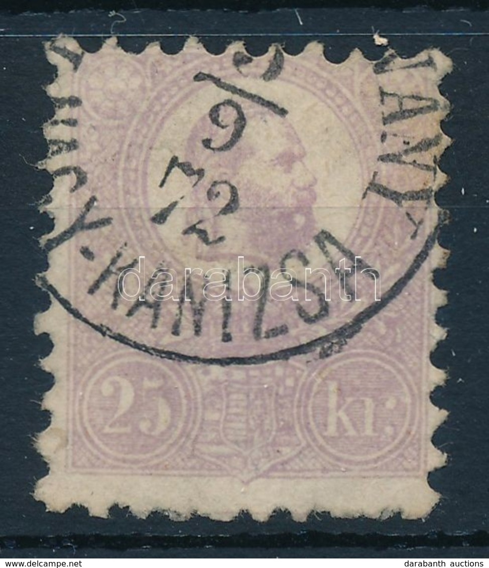 O 1871 K?nyomat 25kr Nagykanizsai Pénzutalvány Bélyegzéssel (45.000) - Other & Unclassified