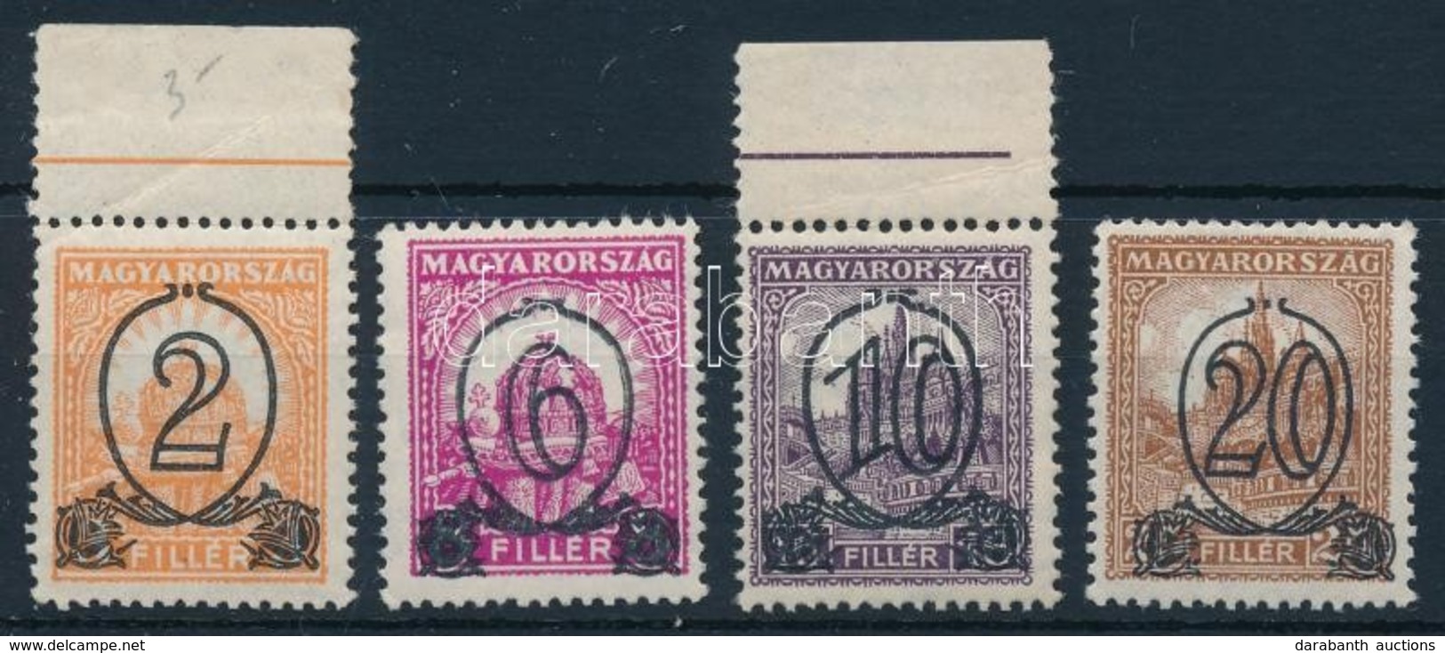 ** 1931 Kisegít? 501B-504B (30.000) (halvány Feketés Betapadás / Gum Disturbance) - Other & Unclassified