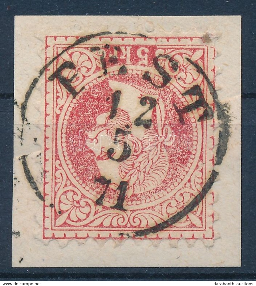1867 5kr 'PEST' Kopott Lemez (1871.05.12.) - Andere & Zonder Classificatie