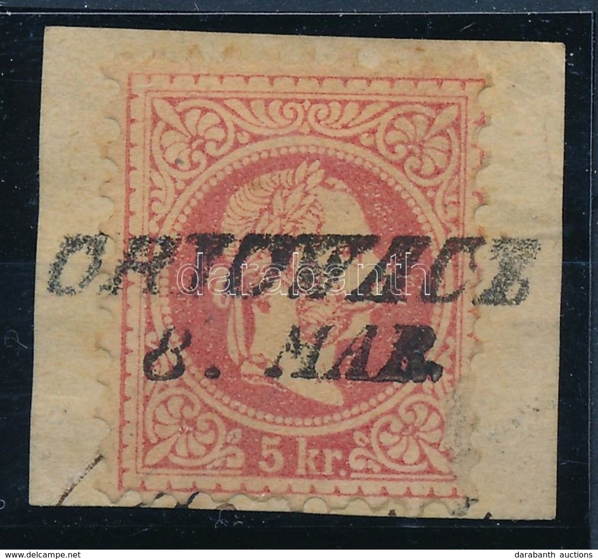 1867 5kr 'ORIOWACZ' Vonalbélyegzés (Gudlin 150 P) (sérült A Bélyeg) - Other & Unclassified