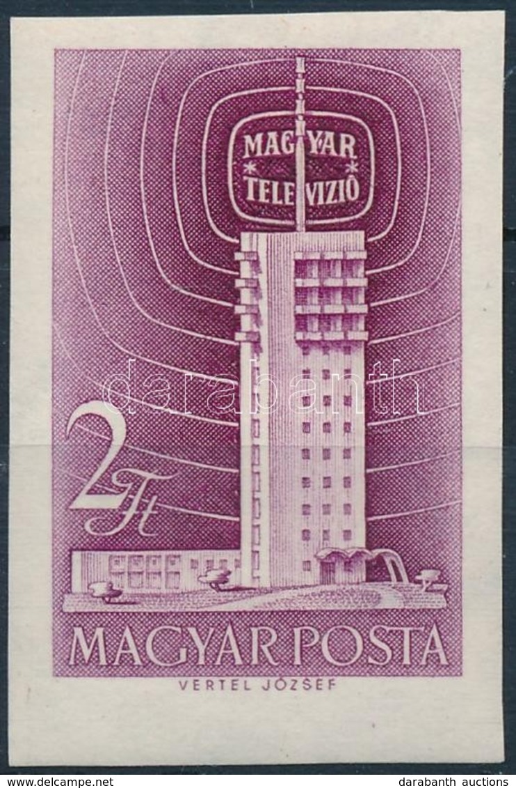 ** 1958 Televízió (I.) Vágott Bélyeg (3.000) - Autres & Non Classés