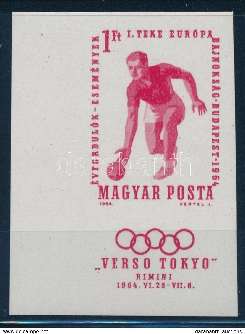 ** 1964 Verso Tokyo Vágott ívsarki Bélyeg (40.000+++) - Other & Unclassified