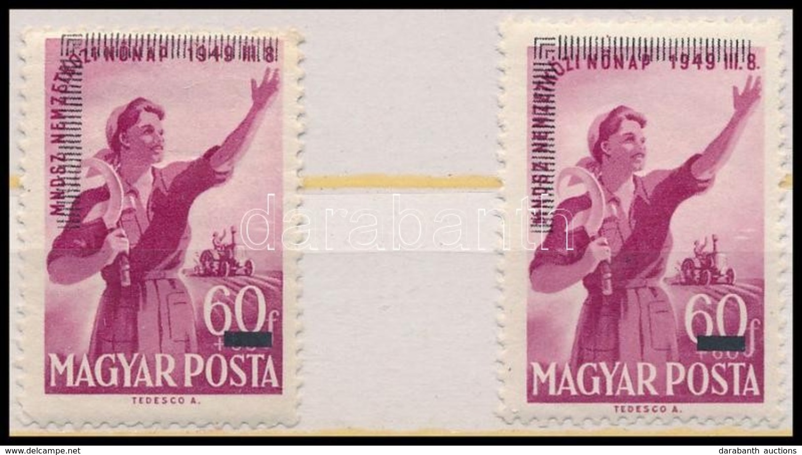 ** 1952 2 Db Mabeosz Bélyeg (16.000) - Other & Unclassified