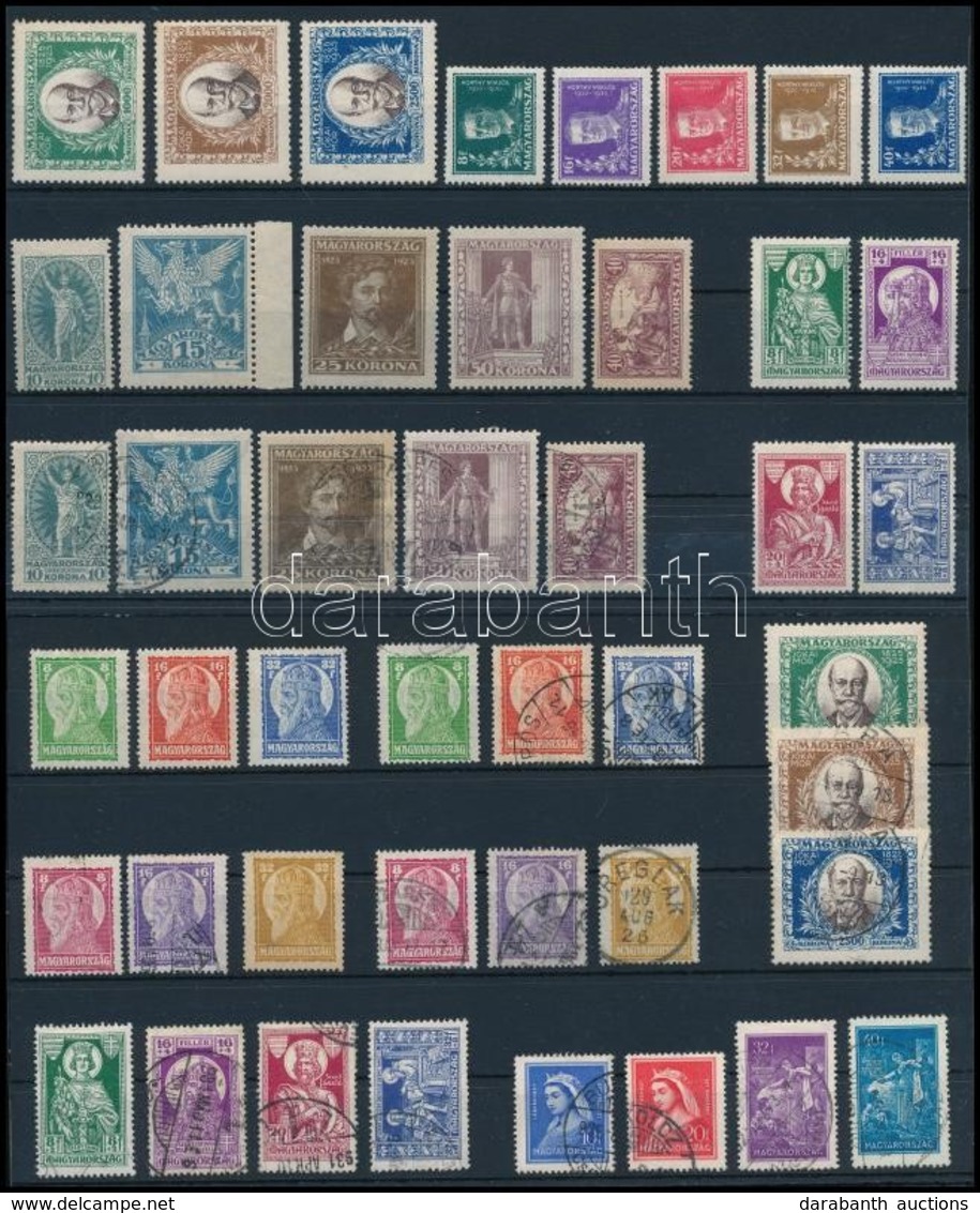 ** (*) * O 1923-1932 12 Db Postatiszta és Bélyegzett Sor (min. 21.000) - Andere & Zonder Classificatie