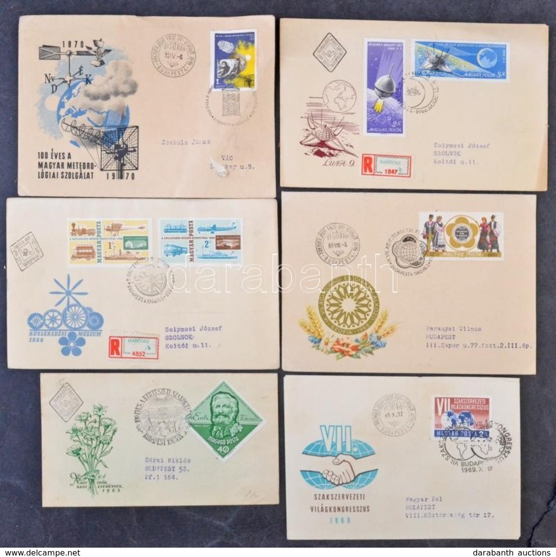 1961-1992 360 Db FDC, Szóló érték és Rövid Sorok, Dobozban - Andere & Zonder Classificatie