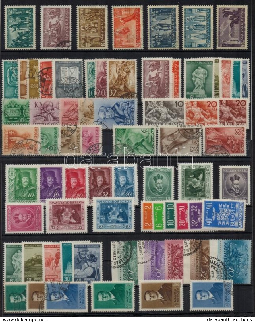 ** * O 1935-1940 16 Db Postatiszta és Bélyegzett Sor, Közte Alkalmi Bélyegzések (min. 20.000) - Andere & Zonder Classificatie